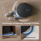 DEEBOT T30 OMNI Aspirateur Robot Laveur Noir avec Cartographie (IA, Mini, Puissant)