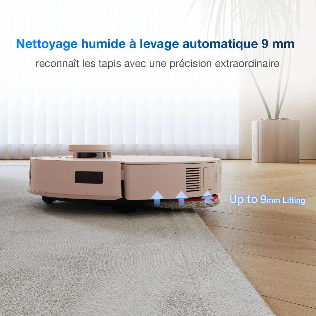 DEEBOT T30 OMNI Aspirateur Robot Laveur Noir avec Cartographie (IA, Mini, Puissant)